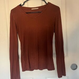 Active Basic Women's Long Sleeve Top - Warm Brown